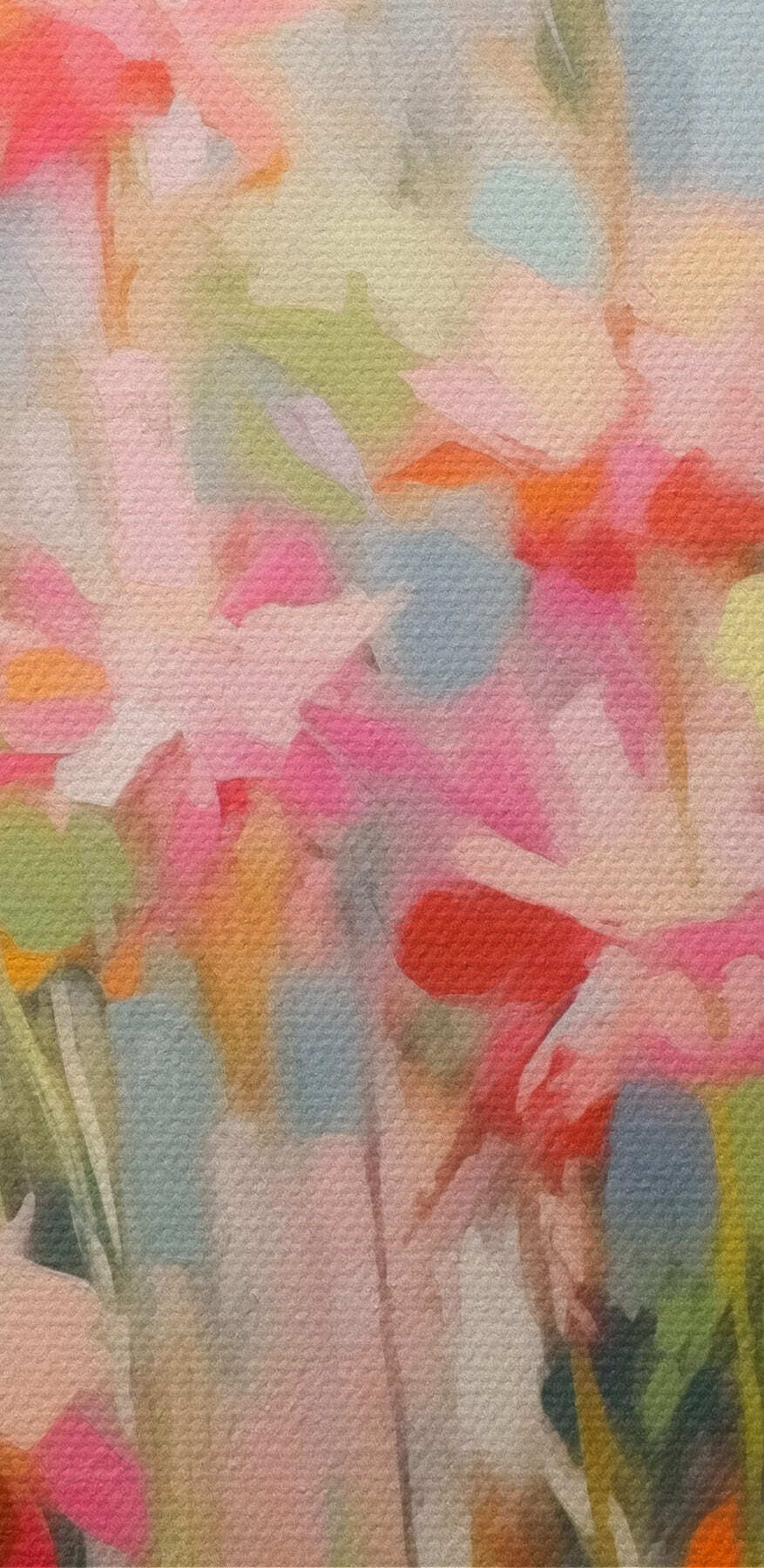 Peinture de fleurs sur un mur