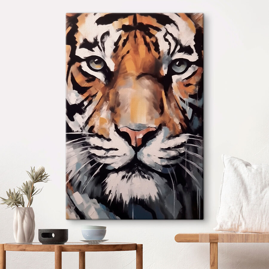 Peinture d'un tigre