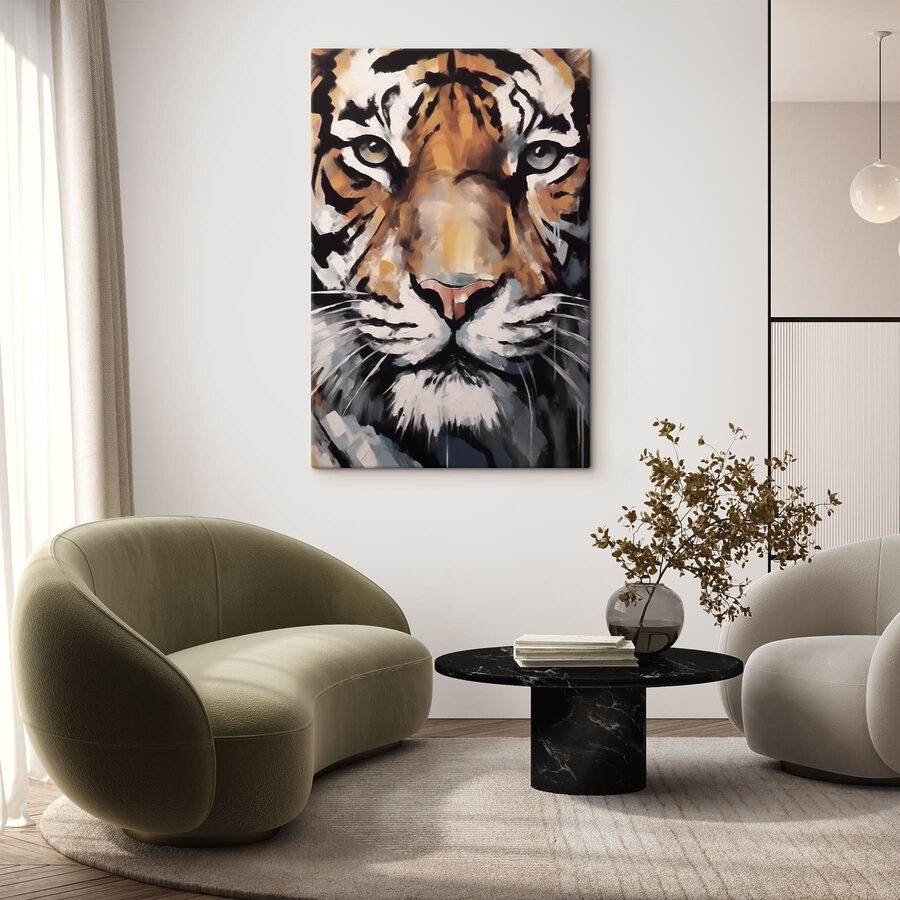 Peinture d'un tigre