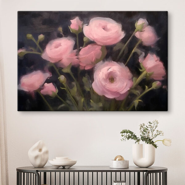 Peinture de fleurs roses Peinture de fleurs roses