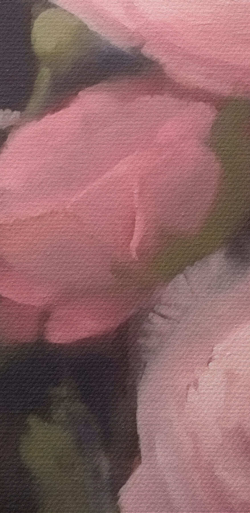 Peinture de fleurs roses
