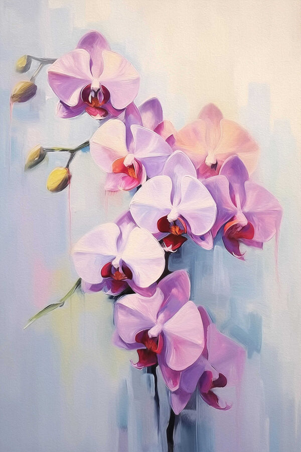 Peinture de fleurs violettes Peinture de fleurs violettes