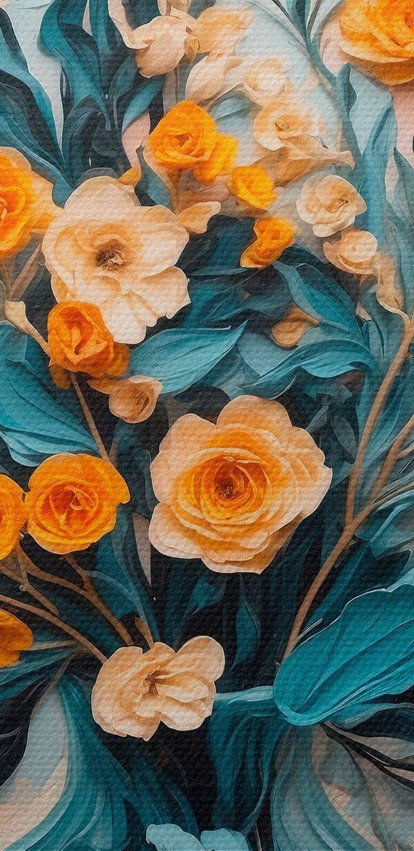Painting of flowers in a vase Painting of flowers in a vase