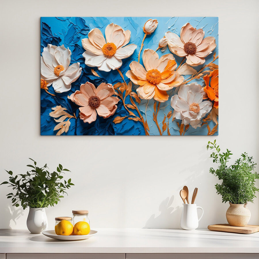 Superbe composition florale aux teintes éclatantes