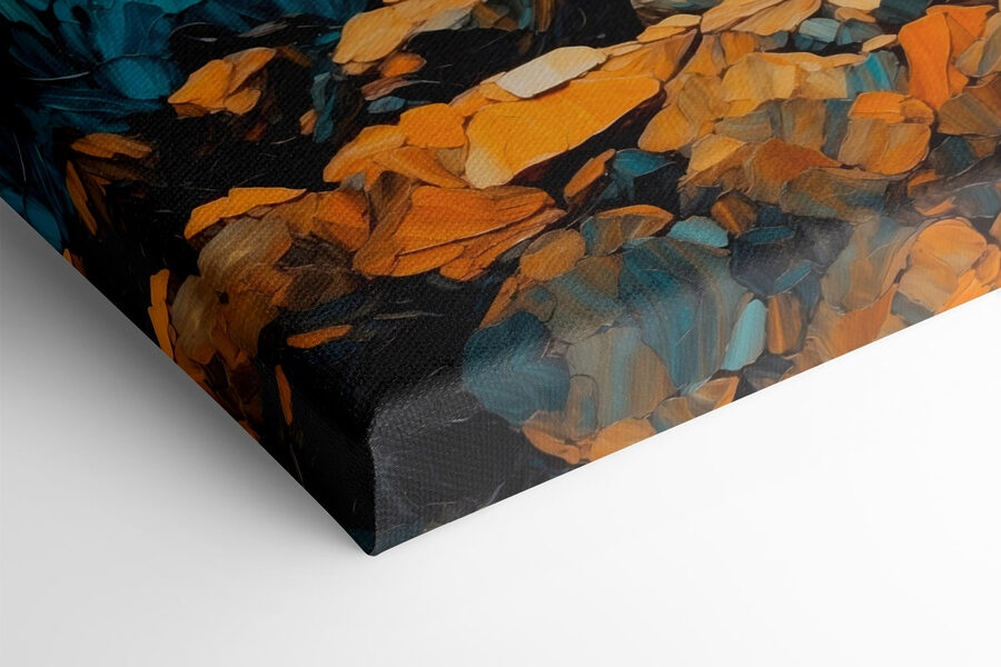 Tableaux Peinture de vagues s'écrasant sur des rochers – Image 5
