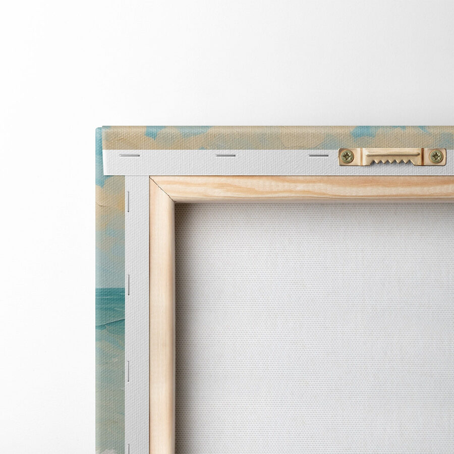Tableaux Peinture de vagues s'écrasant sur des rochers – Image 6