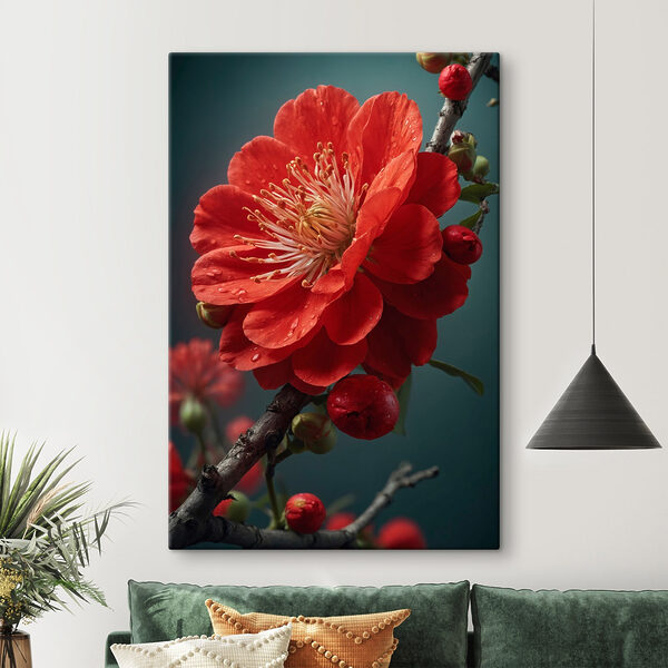 Floraison vibrante avec de délicates gouttelettes d'eau Floraison vibrante avec de délicates gouttelettes d'eau