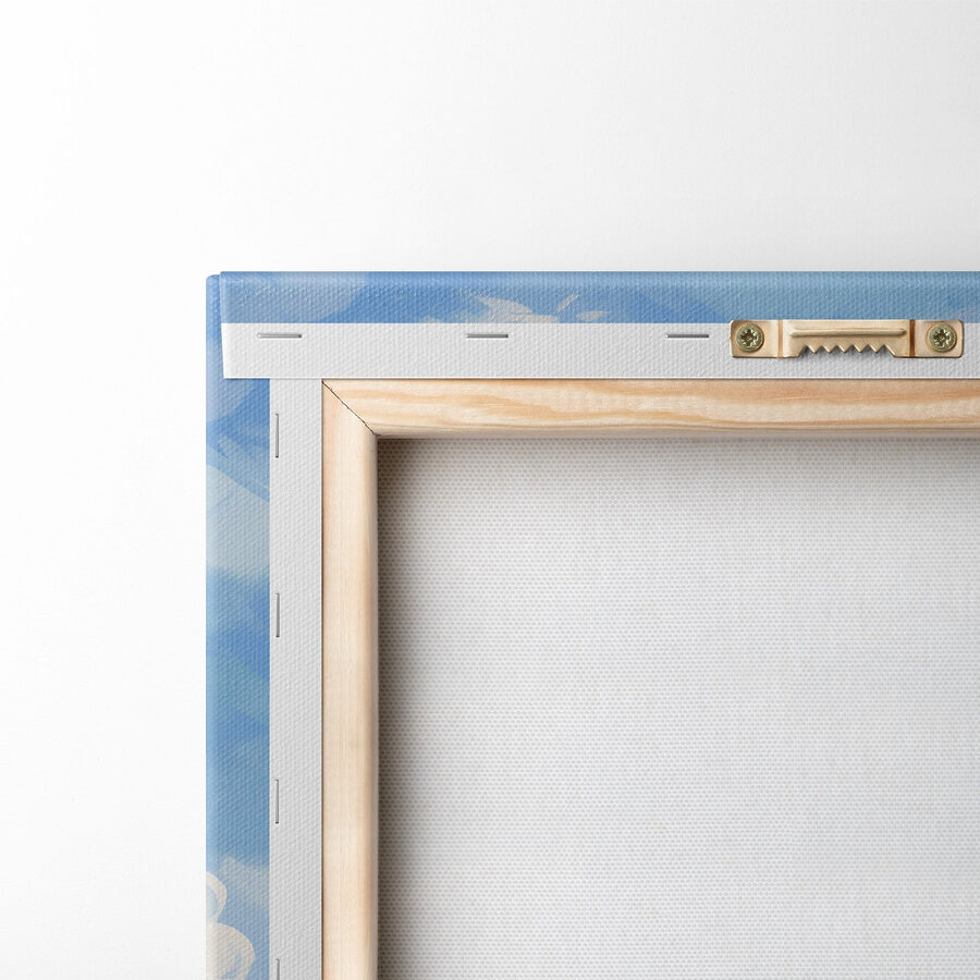 Tableaux Fille tenant une planche de surf sur une plage – Image 5