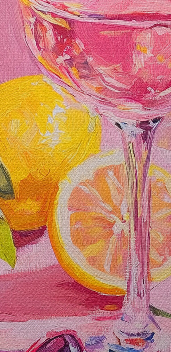 Verre de vin à côté de citrons et de lunettes de soleil Verre de vin à côté de citrons et de lunettes de soleil