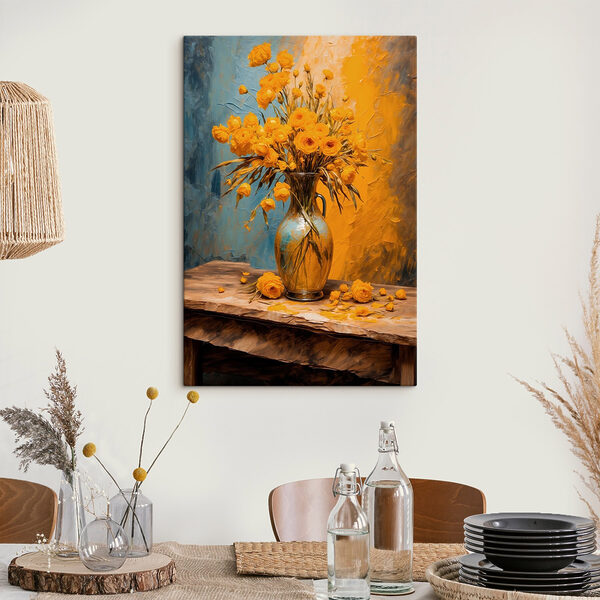 Vase de fleurs jaunes Vase de fleurs jaunes