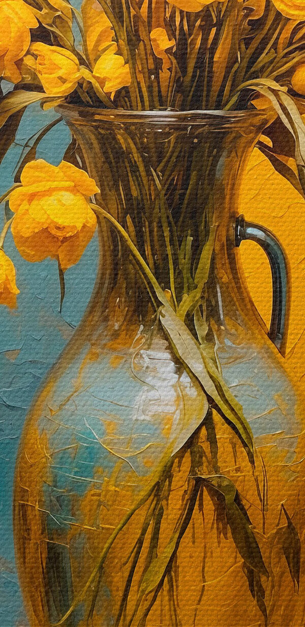 Vase de fleurs jaunes Vase de fleurs jaunes