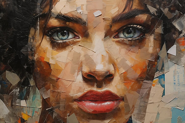 Peinture d'un visage de femme Peinture d'un visage de femme