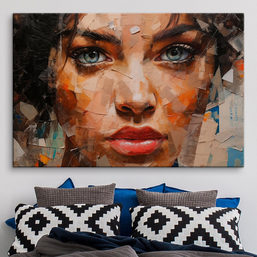 Peinture d'un visage de femme
