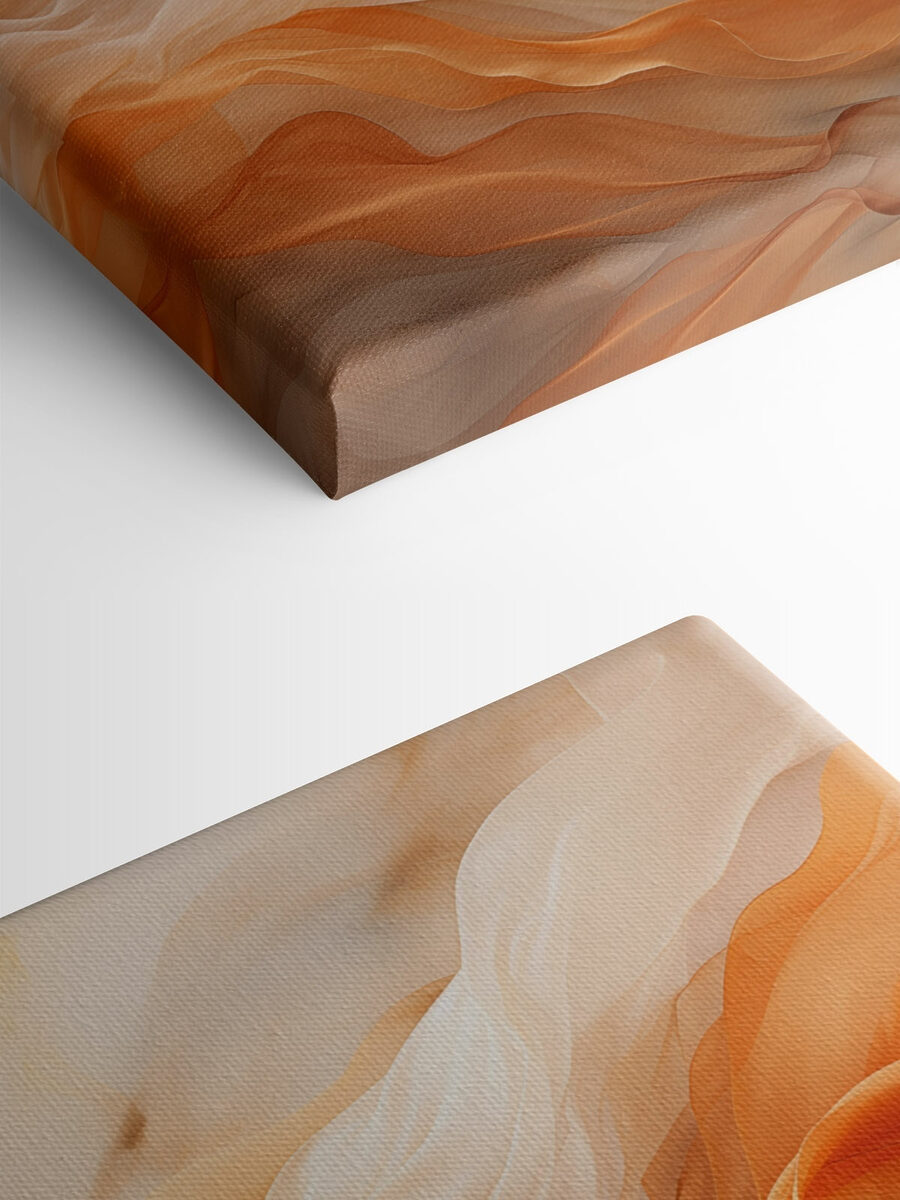 Des vagues douces de tissu fluide