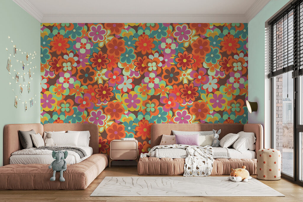 Group of colorful flowers Group of colorful flowers