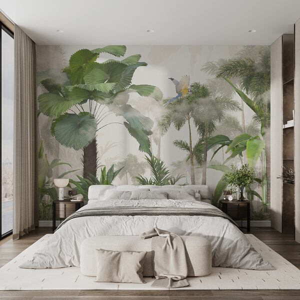 Groupe d'arbres et de plantes Groupe d'arbres et de plantes