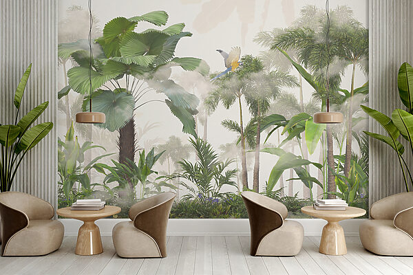 Groupe d'arbres et de plantes Groupe d'arbres et de plantes