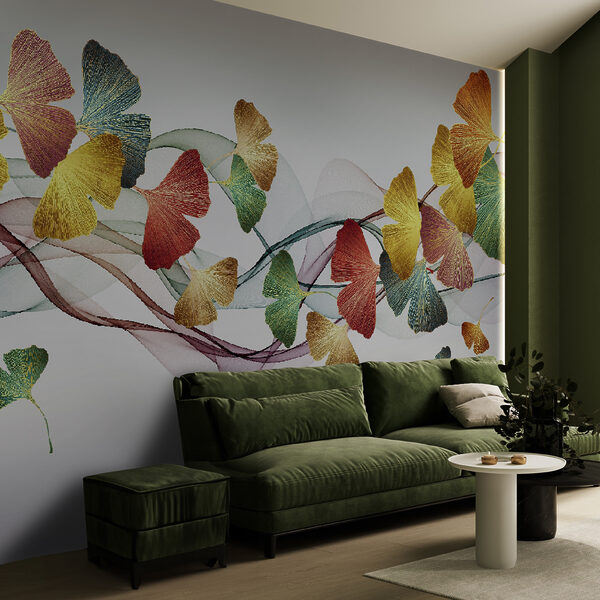 Feuilles et tourbillons colorés Feuilles et tourbillons colorés
