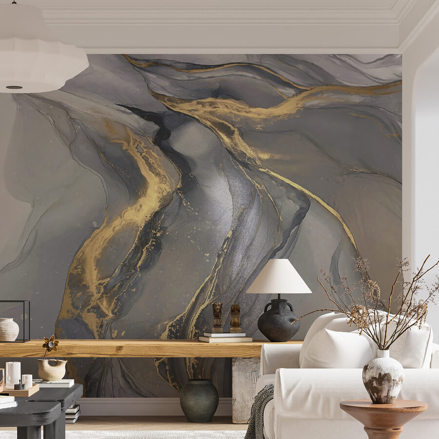 Art abstrait élégant dans des tons sourds