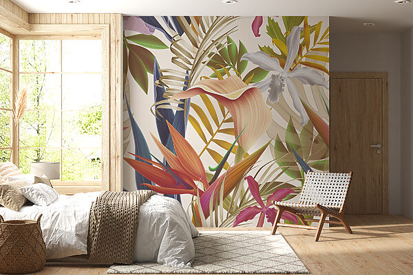 Un feuillage tropical vibrant en harmonie. Un feuillage tropical vibrant en harmonie.