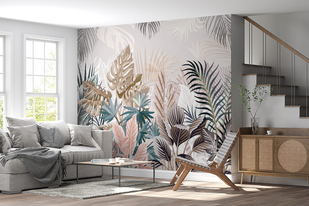 Group of plants with leaves Group of plants with leaves