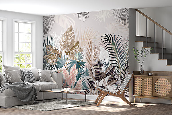 Groupe de plantes avec feuilles Groupe de plantes avec feuilles