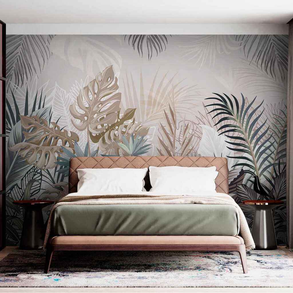 Group of plants with leaves Group of plants with leaves