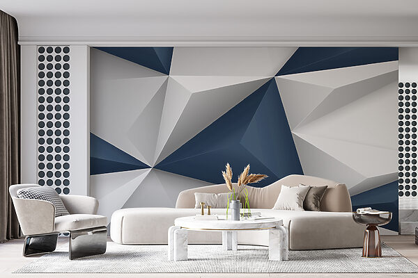 Triangles bleus et blancs Triangles bleus et blancs