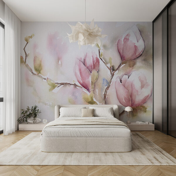 Aquarelle de fleurs roses Aquarelle de fleurs roses