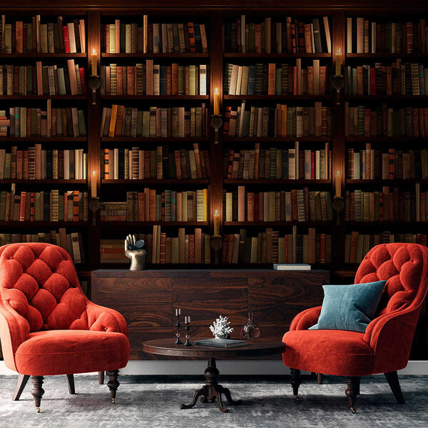 Grande bibliothèque remplie de livres Grande bibliothèque remplie de livres