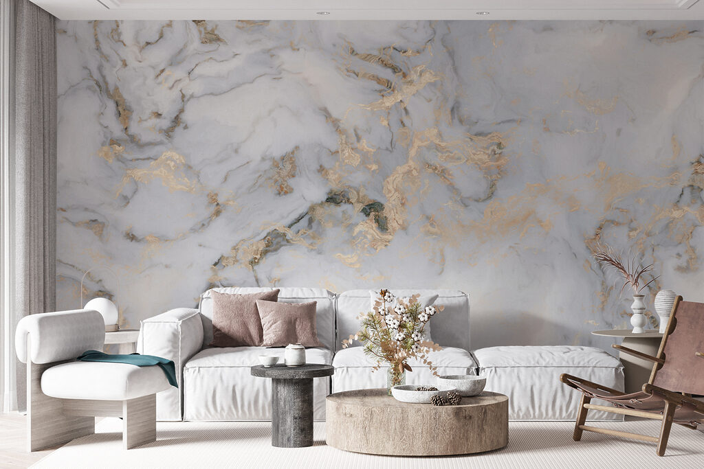 Elegant marble with metallic veins Elegant marble with metallic veins