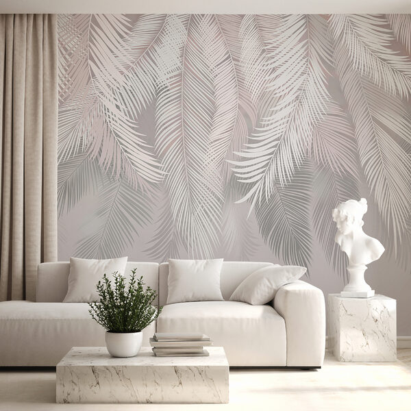 Feuilles blanches sur fond gris Feuilles blanches sur fond gris