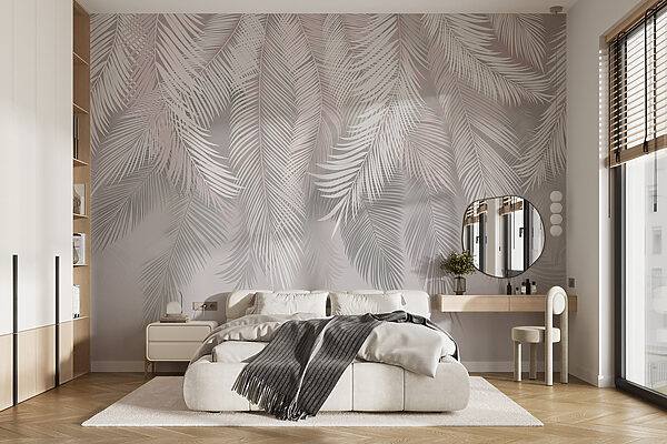 Feuilles blanches sur fond gris Feuilles blanches sur fond gris