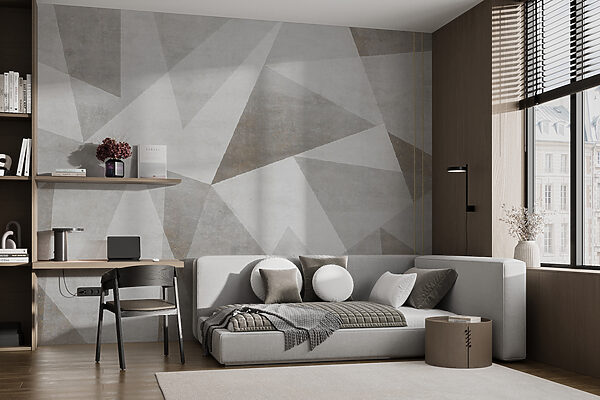 Un fond gris et blanc avec des triangles Un fond gris et blanc avec des triangles