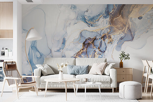 Art abstrait bleu et blanc. Art abstrait bleu et blanc.