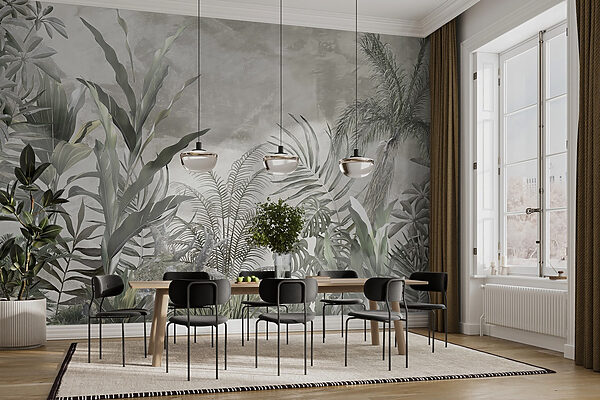 Groupe de plantes dans un jardin Groupe de plantes dans un jardin