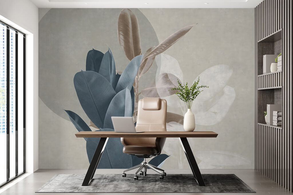 Elegant foliage against a muted backdrop Elegant foliage against a muted backdrop