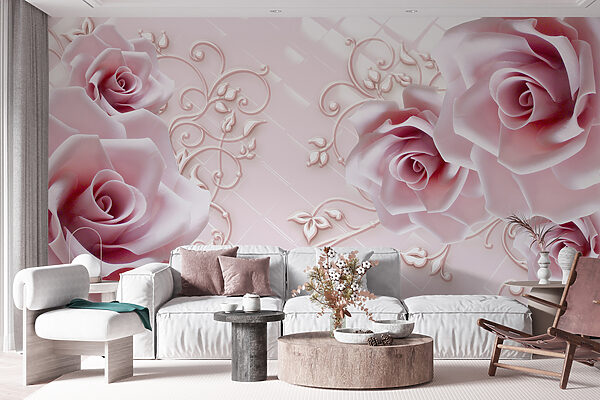 Delicate roses on a soft background Delicate roses on a soft background