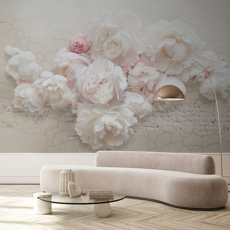 Groupe de fleurs blanches