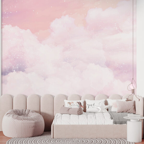 Ciel rose avec nuages Ciel rose avec nuages