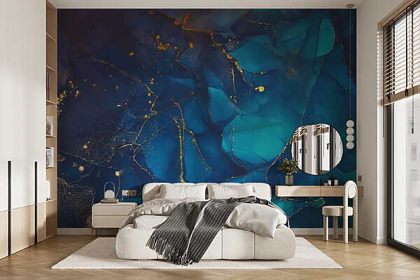 Azure Depths with Fleeting Sparkles