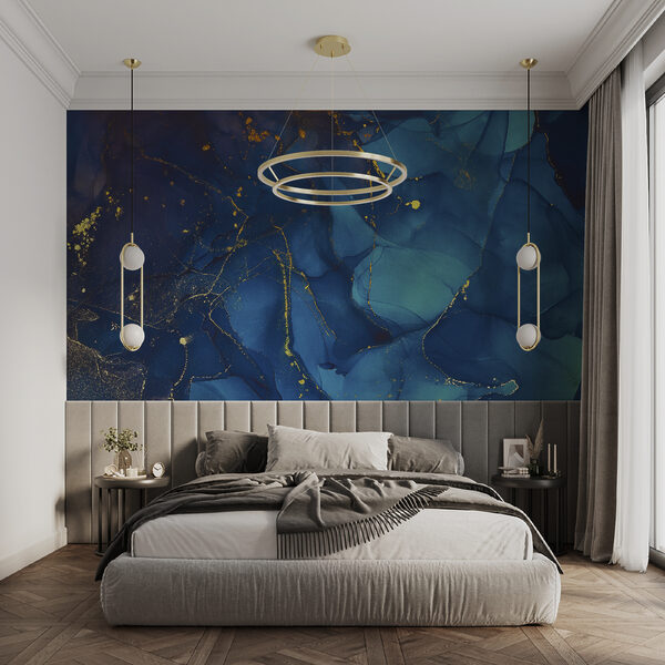 Azure Depths with Fleeting Sparkles