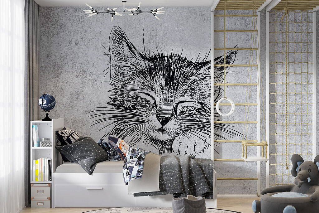 Drawing of a cat Drawing of a cat