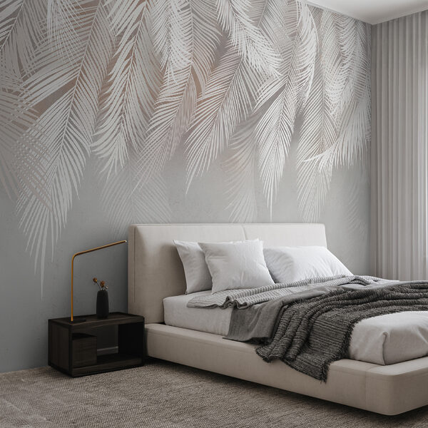 Motif de plumes blanches sur fond blanc Motif de plumes blanches sur fond blanc