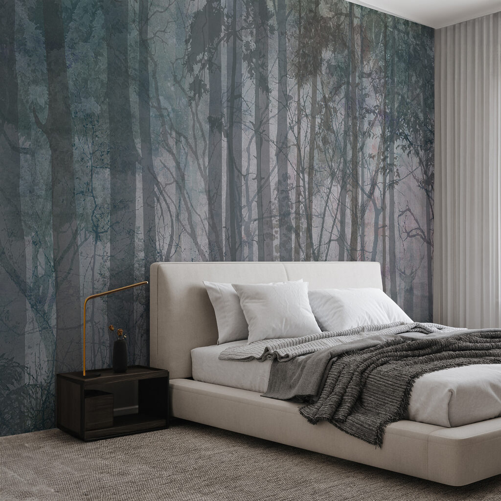 Group of trees in a forest Group of trees in a forest