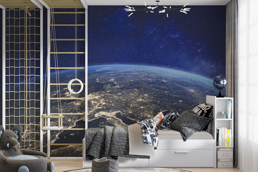 Vue de la terre depuis l'espace Vue de la terre depuis l'espace