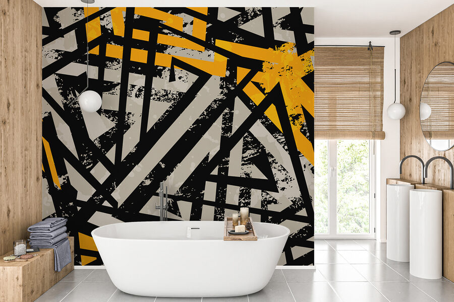 Motif noir et jaune
