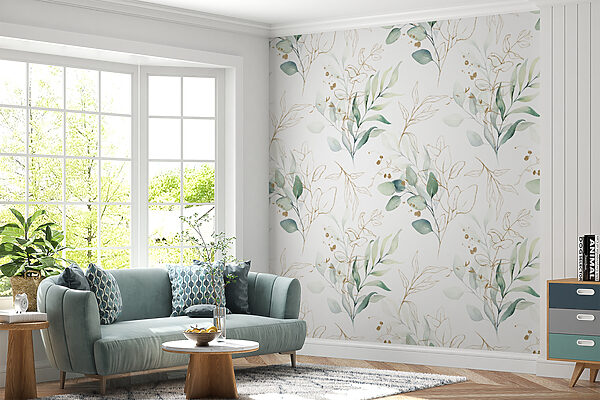 Motif de feuilles et de baies Motif de feuilles et de baies