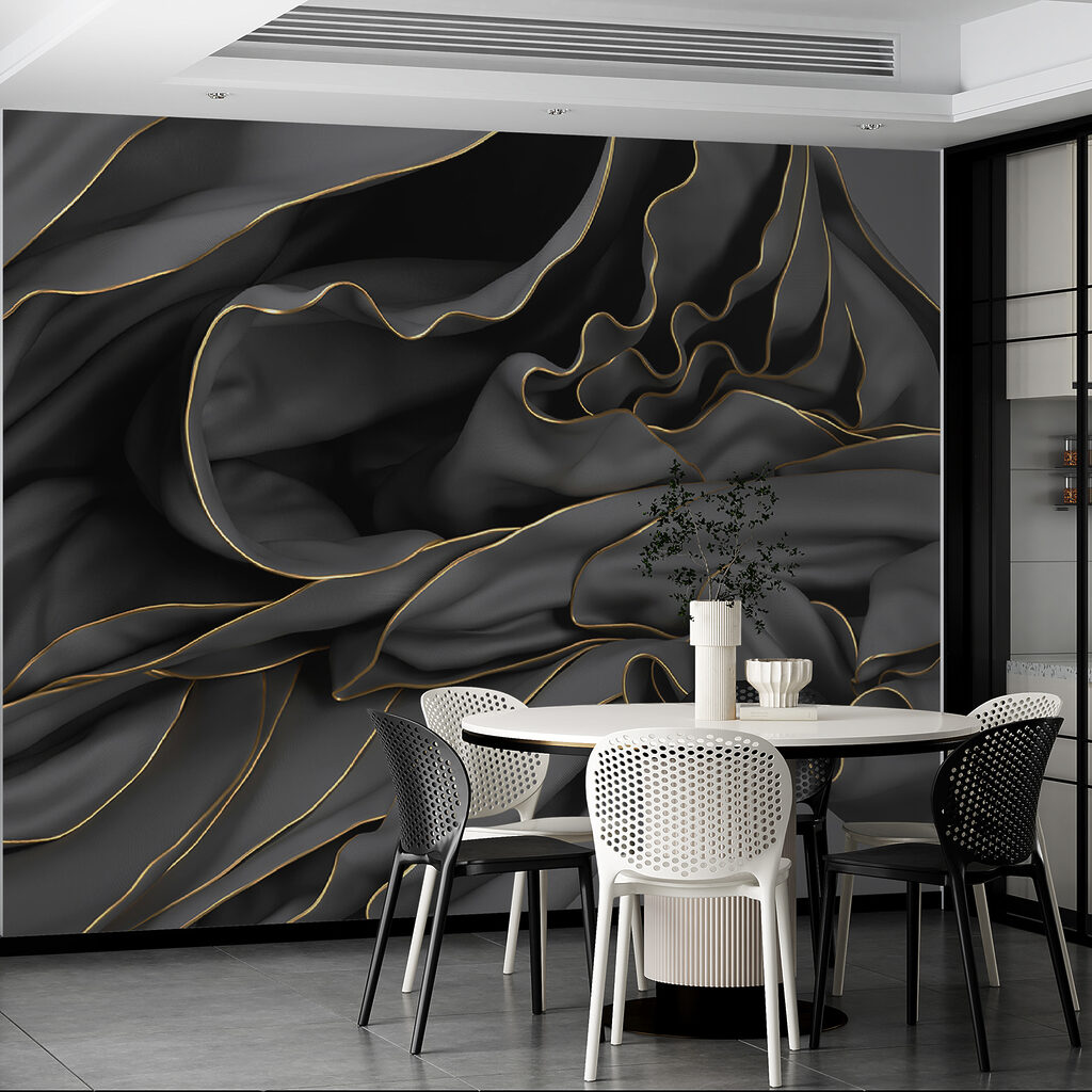 Textured fabric with elegant curves Textured fabric with elegant curves