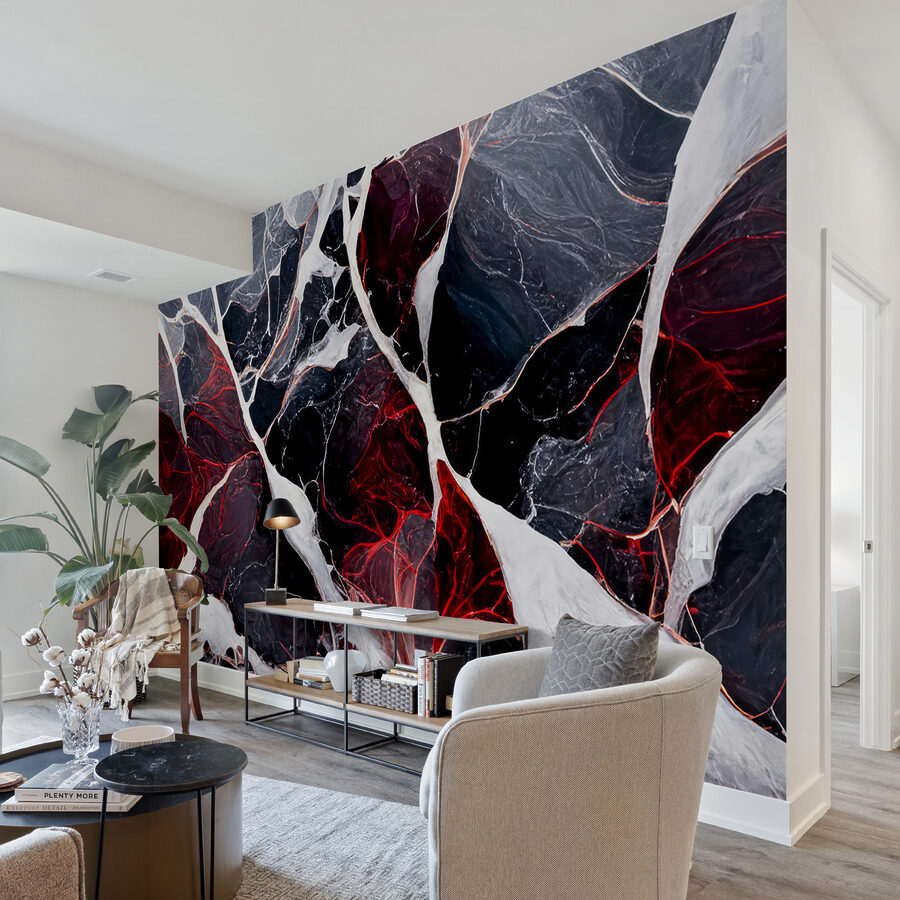 Motif abstrait aux couleurs riches